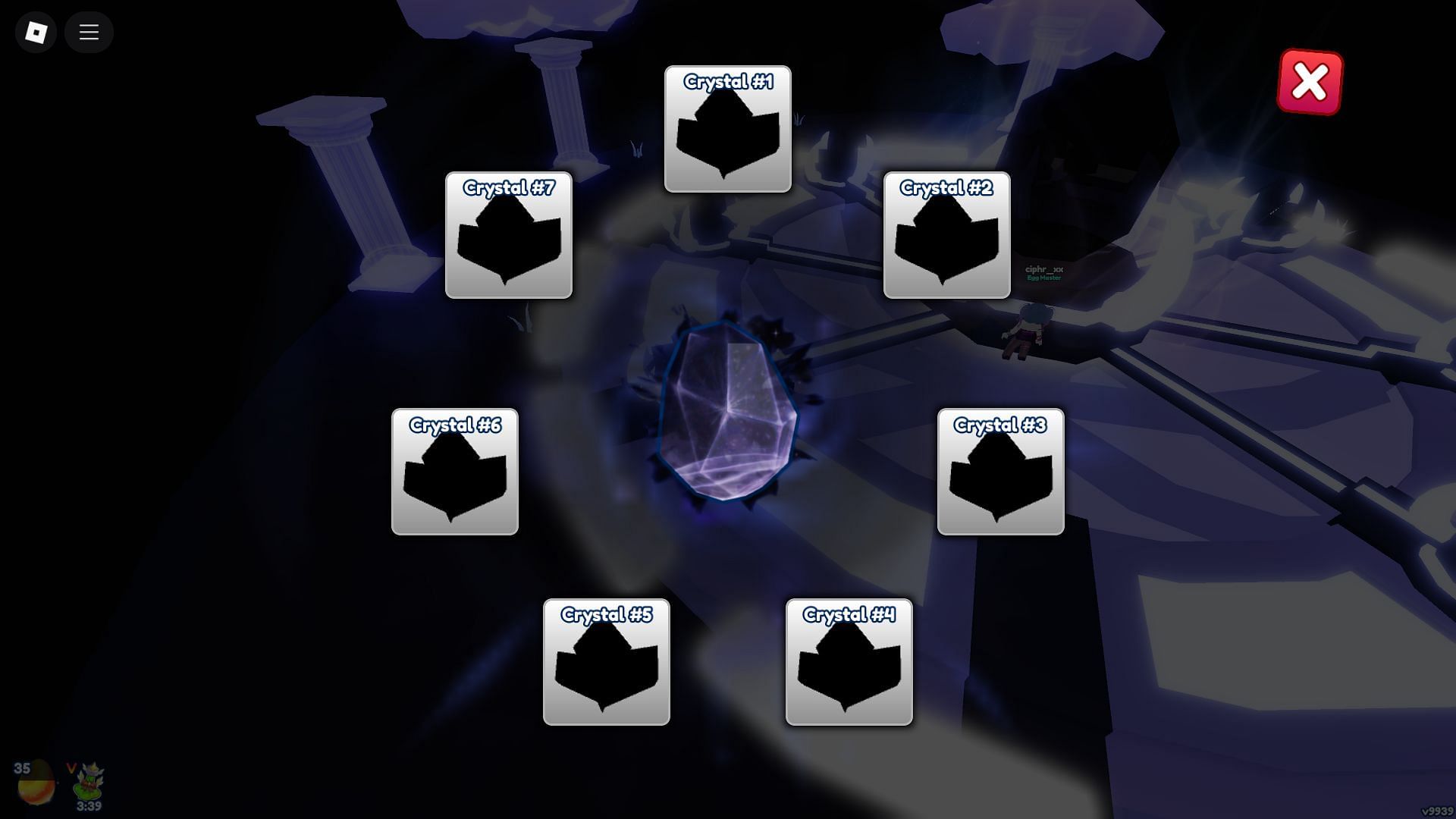 Light Crystals are required to unlock the Voidcrystal Egg (Image via Roblox)